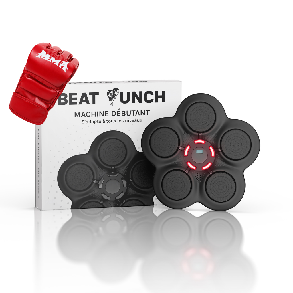 1x Machine Débutante + 1 Paire de Gants MMA (Rouge)