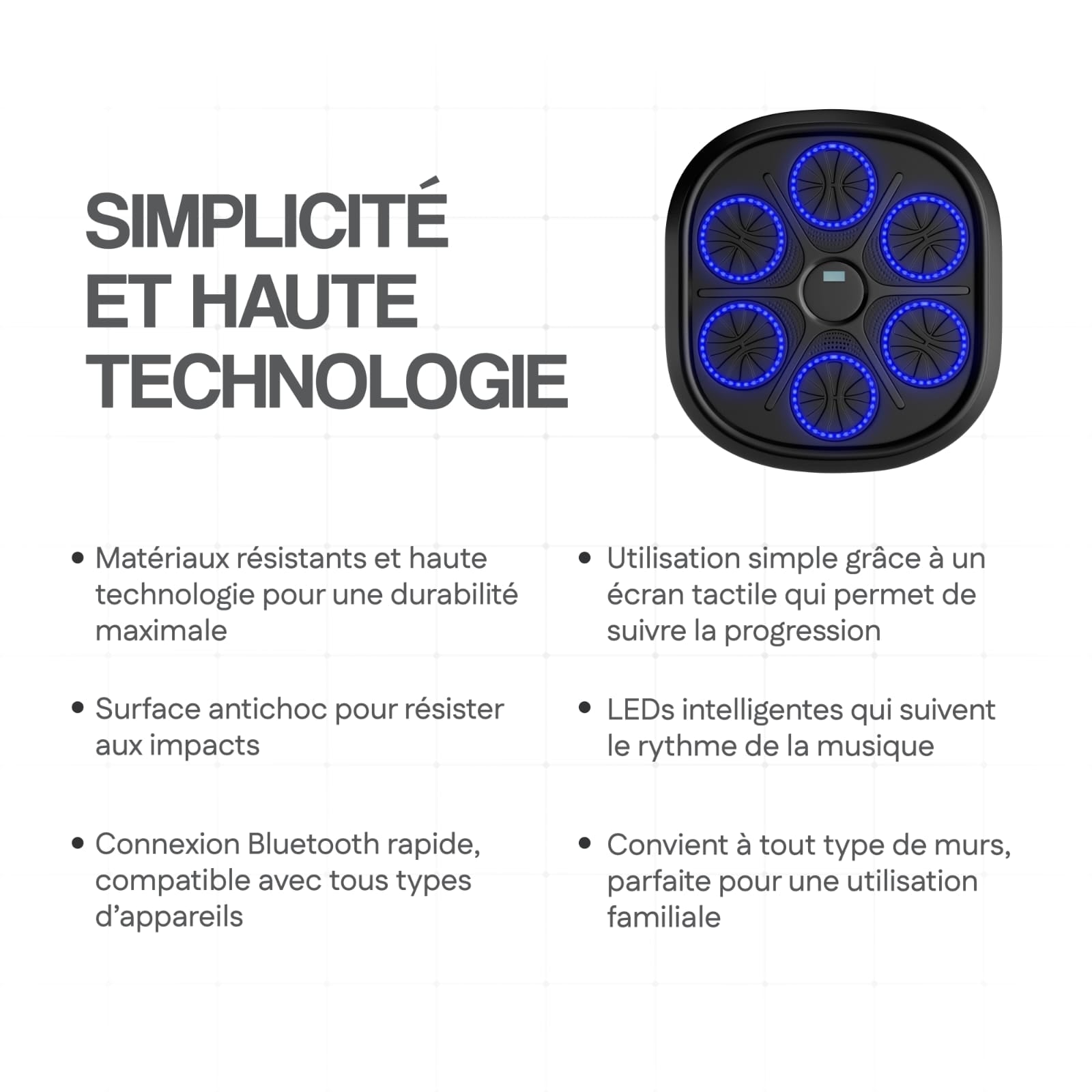 Machine de Boxe Musicale + gants offerts
