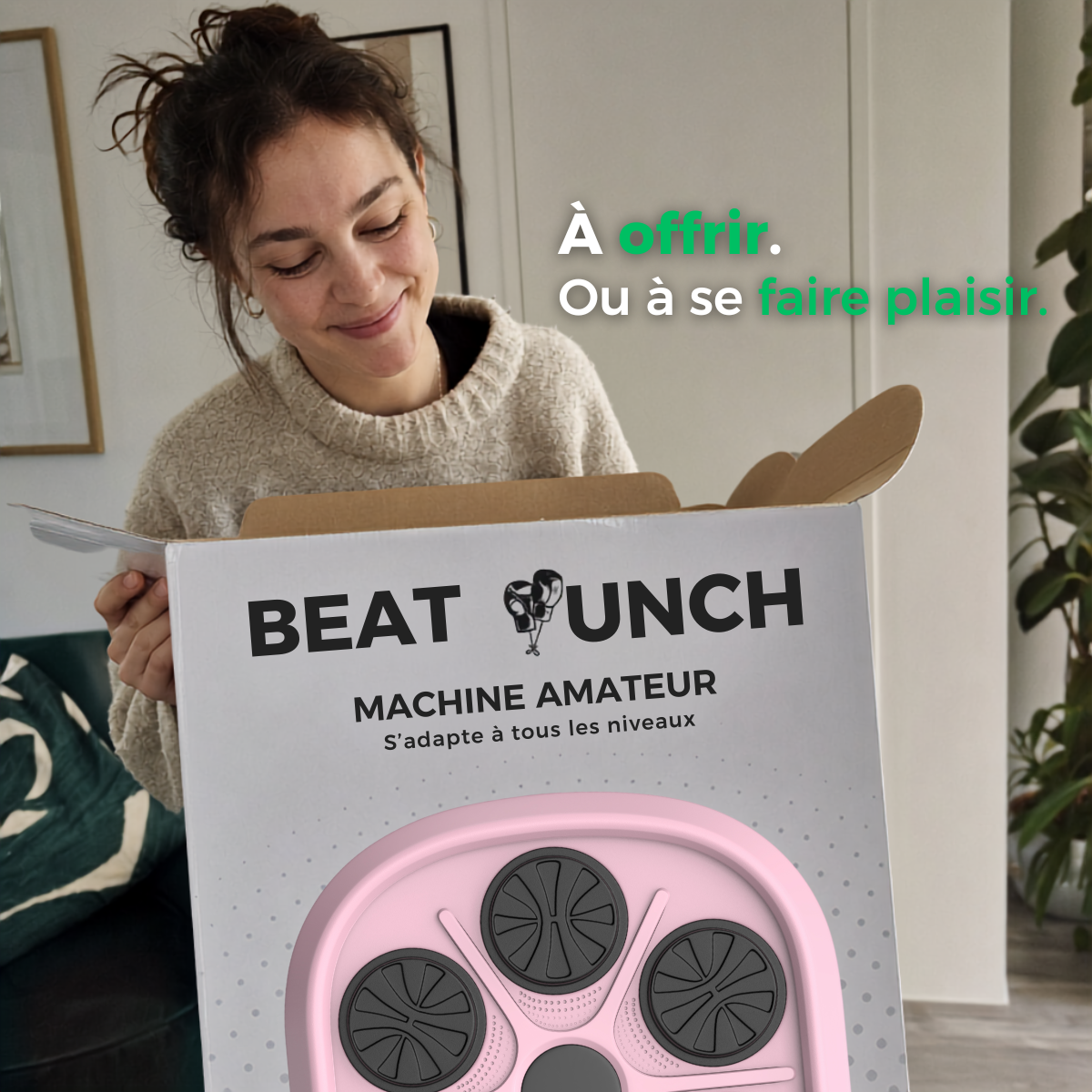 Machine de Boxe Musicale - Édition Limitée (Rose)
