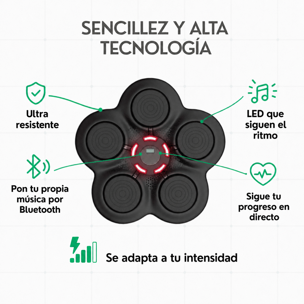 Máquina de boxeo musical BeatPunch™ (principiante)
