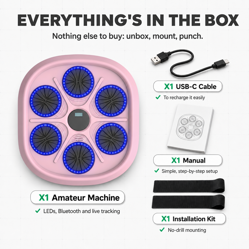 Musical Boxing Machine - Limited Edition (Pink)