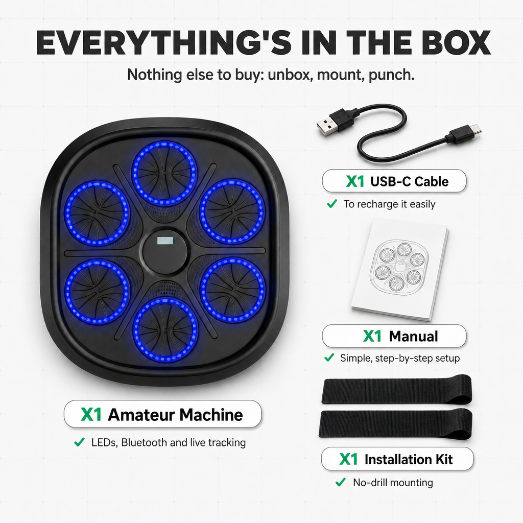 Musical Boxing Machine - Amateur + free gloves