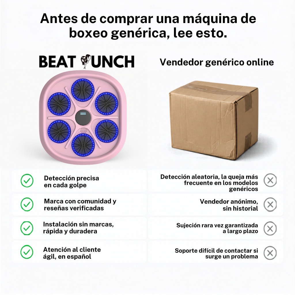 Machine de Boxe Musicale - Édition Limitée (Rose)