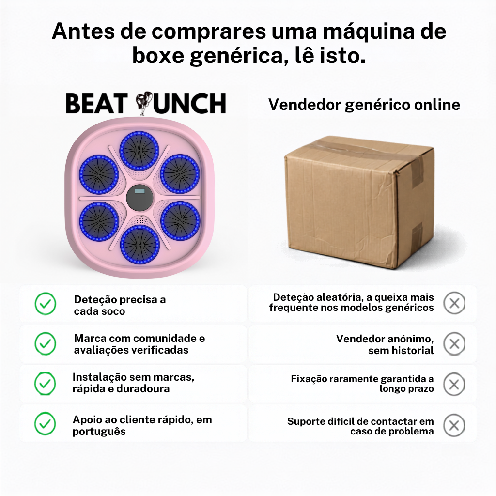 Machine de Boxe Musicale - Édition Limitée (Rose)