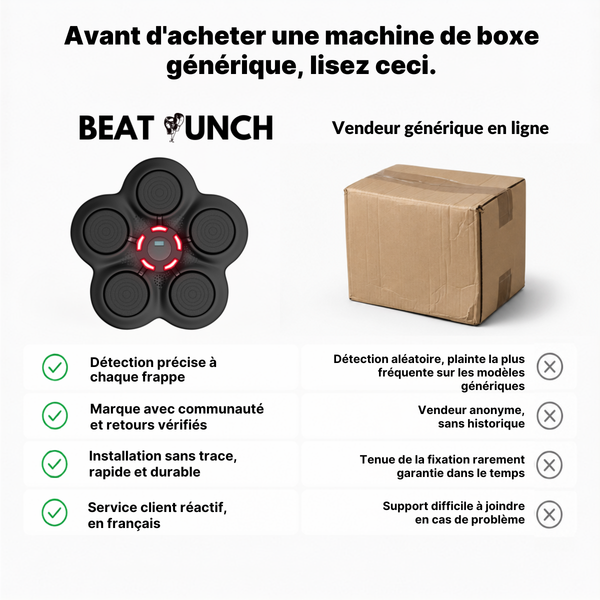 Machine de Boxe Musicale Débutant
